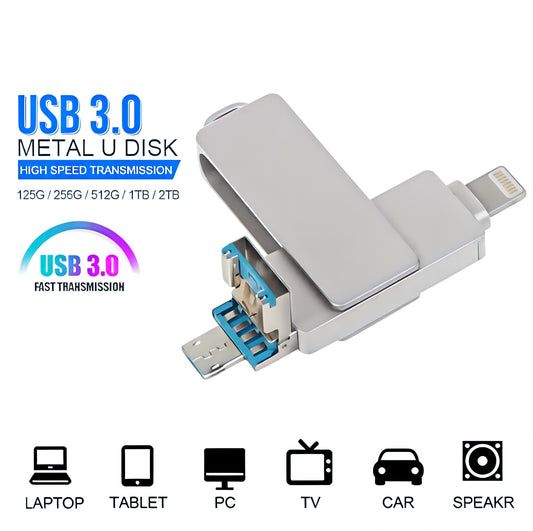 🔥🛑 Promo 🛑🔥Flash Disk 4in1 ( 2TB ___ 2048 GB )